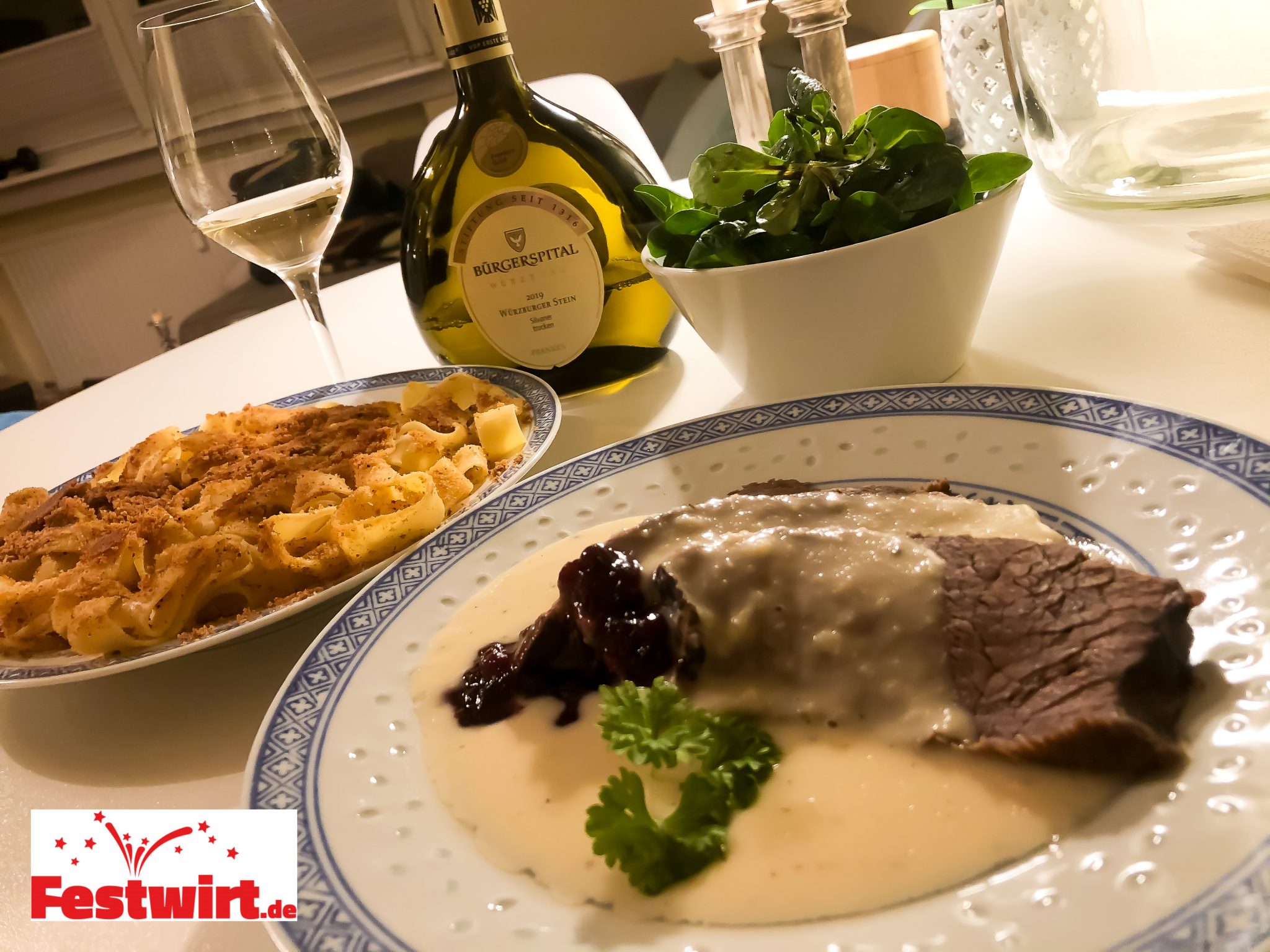 Fränkisches Hochzeitsessen - Rindfleisch mit Meerrettichsoße